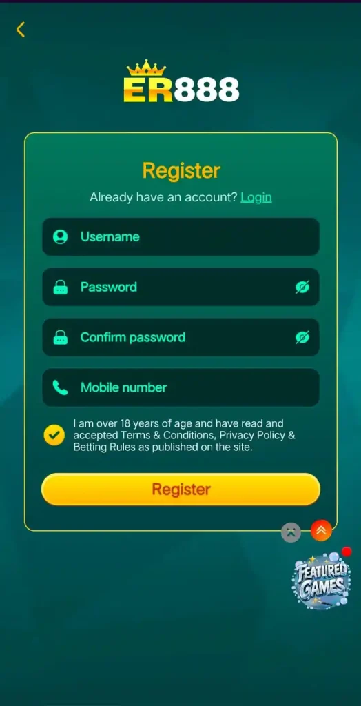 ER888 Game Register