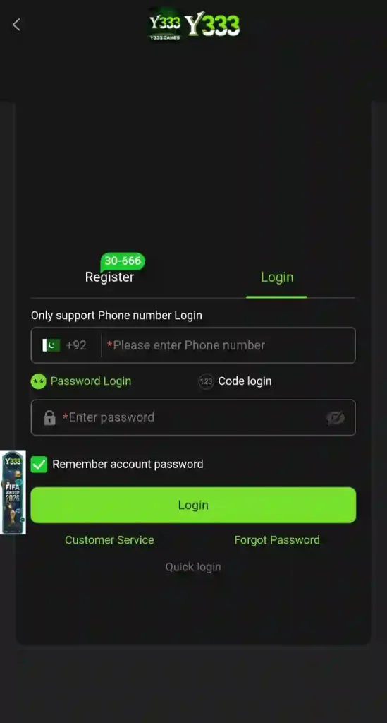 Y333 Game APK